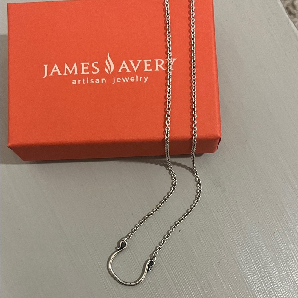James Avery Silver Horseshoe Necklace